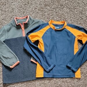 Boys Size 7 Athletic Layering Bundle Columbia OshKosh 1/4 Zip 2pc
